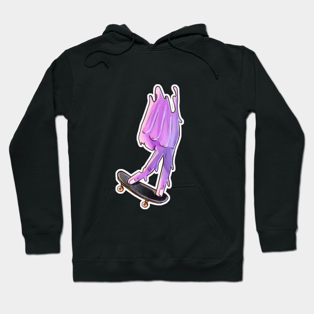 Skatin Out of This World Hoodie by Idraws